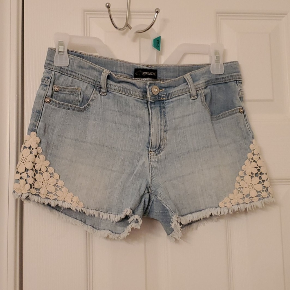 Jordache shorts, sz girls 16. Lace details